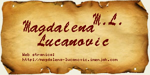 Magdalena Lučanović vizit kartica